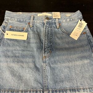 Aritzia Denim Forum Light Blue Denim Skirt-Sz24